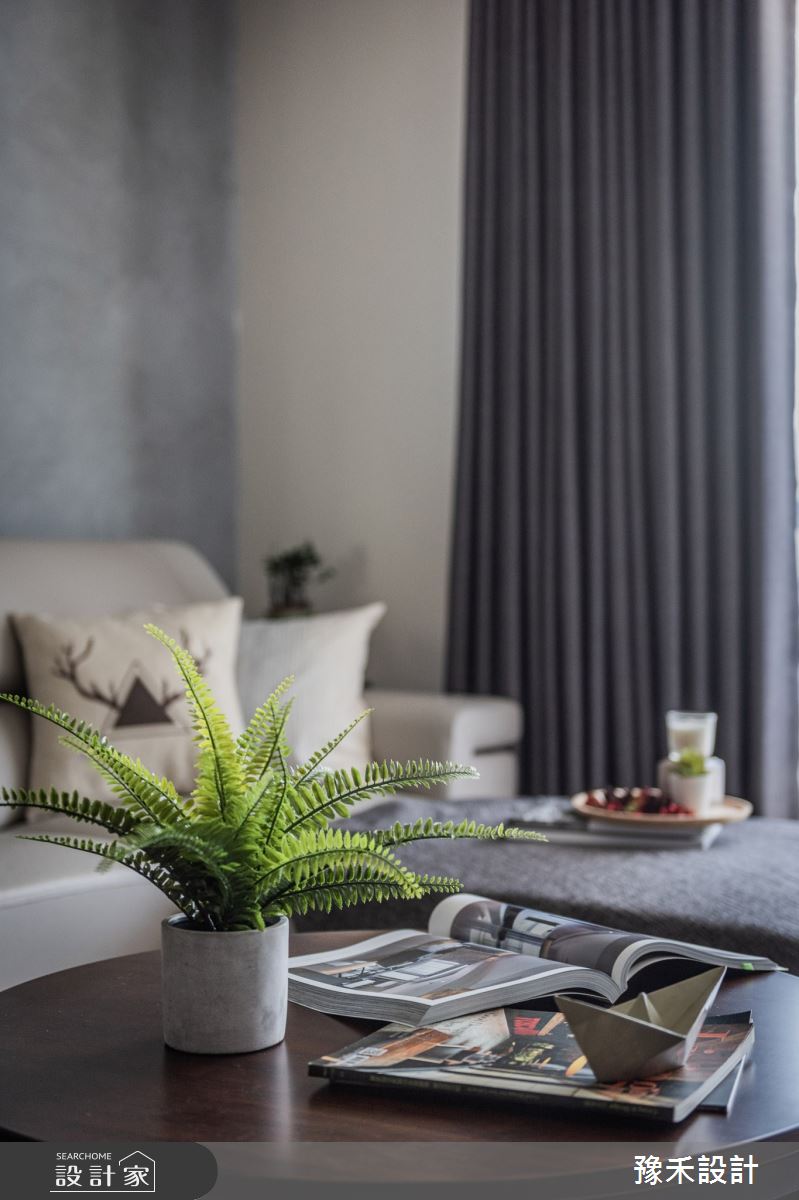 28坪新成屋(5年以下)＿現代風客廳案例圖片＿豫禾設計＿豫禾_沉。人文宅之8