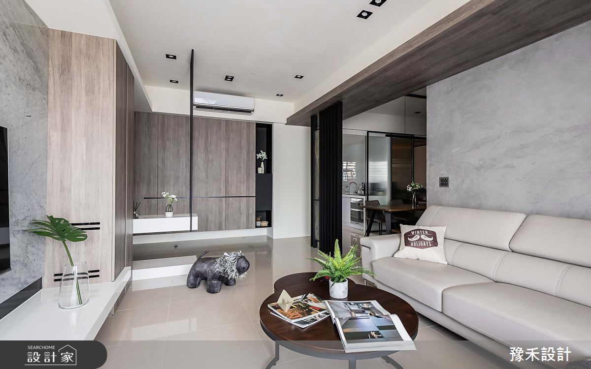 28坪新成屋(5年以下)＿現代風客廳案例圖片＿豫禾設計＿豫禾_沉。人文宅之4