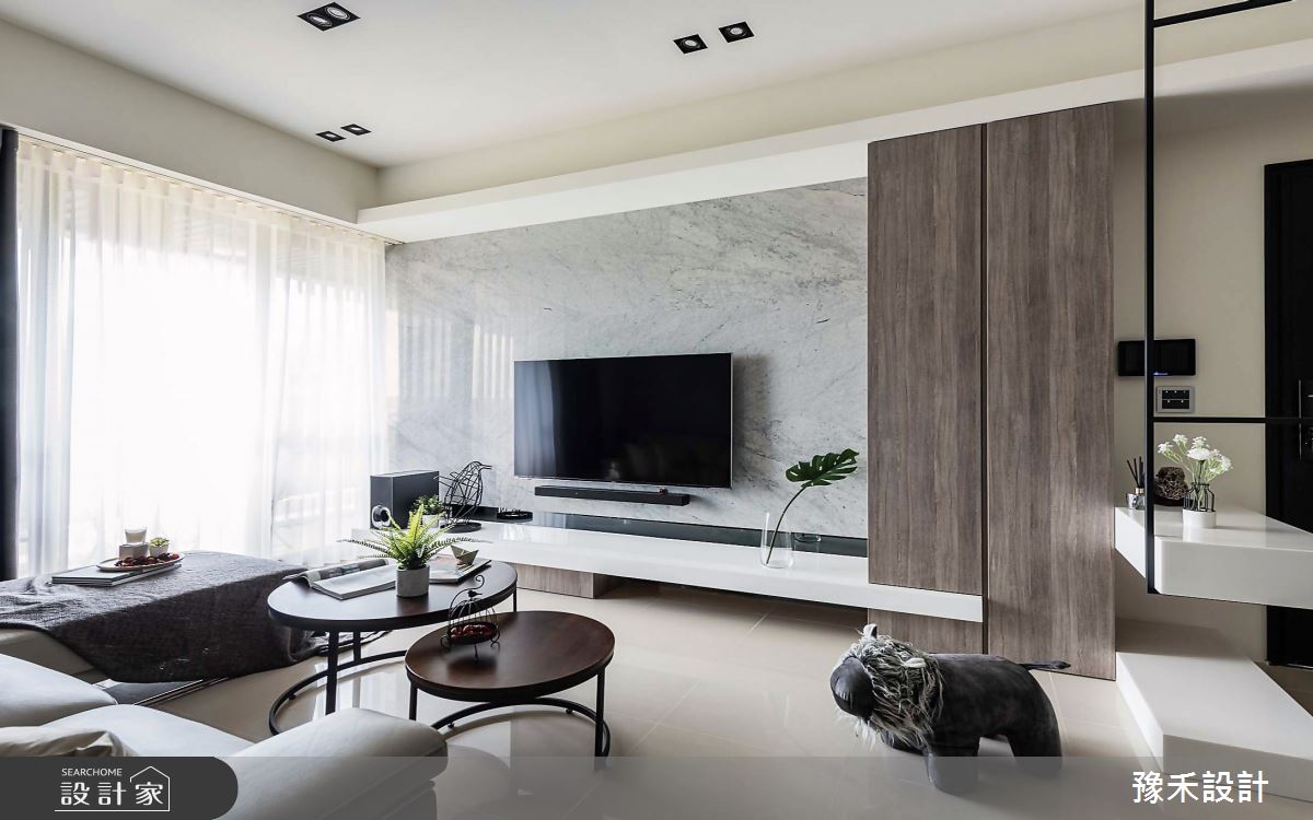 28坪新成屋(5年以下)＿現代風客廳案例圖片＿豫禾設計＿豫禾_沉。人文宅之2