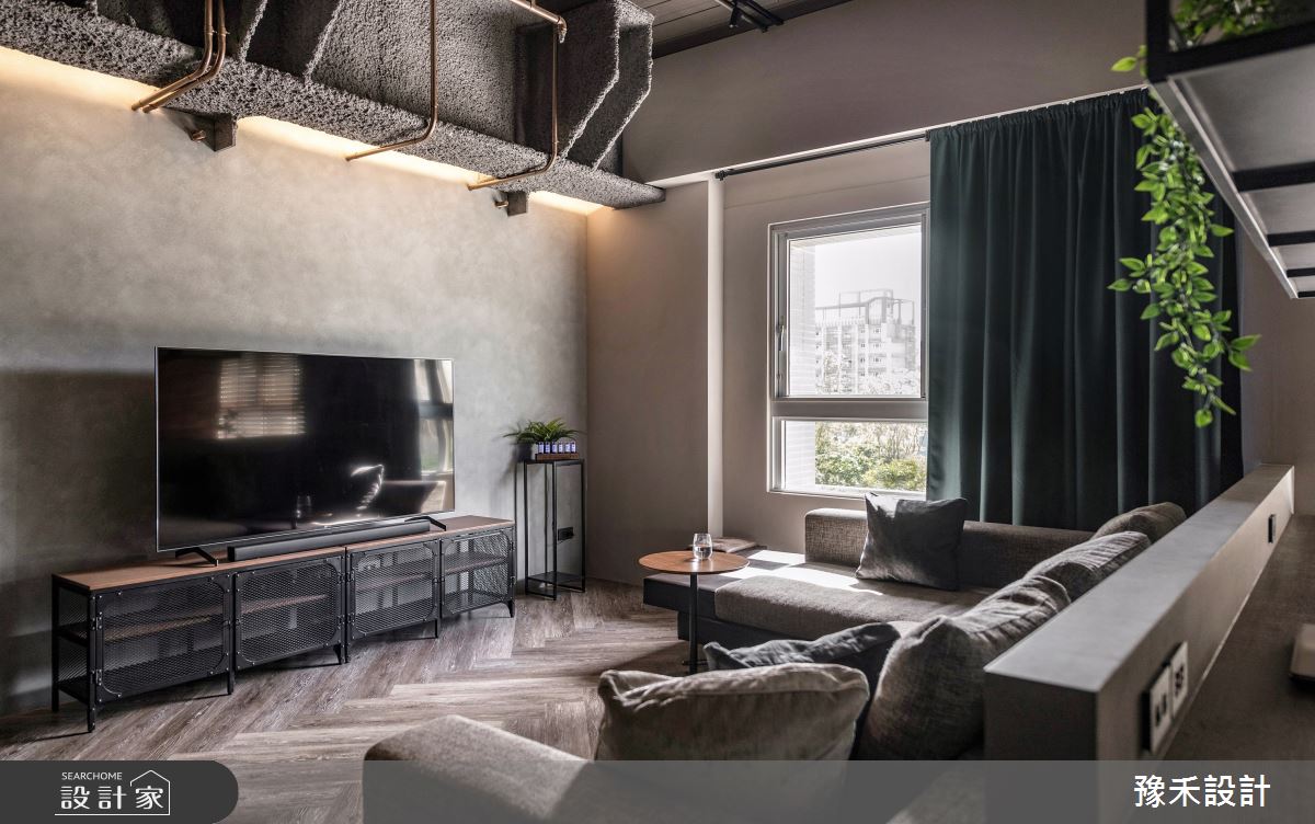 28坪預售屋＿工業風客廳案例圖片＿豫禾設計＿豫禾_公爵之5