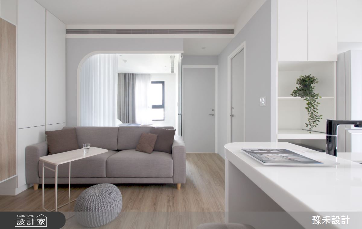 11坪新成屋(5年以下)＿北歐風客廳吧檯中島案例圖片＿豫禾設計＿豫禾_框線之2
