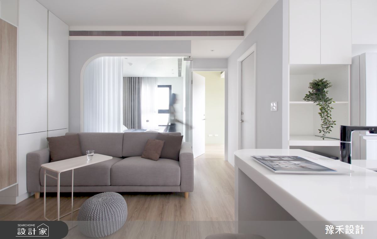 11坪新成屋(5年以下)＿北歐風客廳吧檯中島案例圖片＿豫禾設計＿豫禾_框線之3