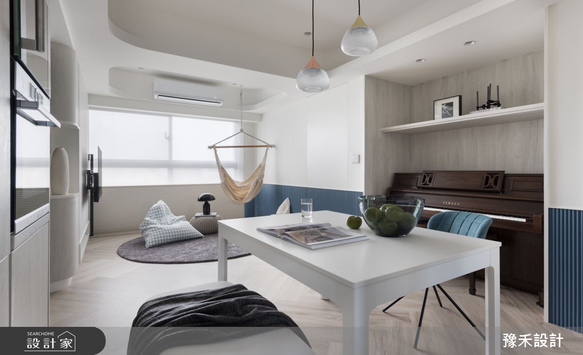 16坪新成屋(5年以下)＿現代風客廳餐廳案例圖片＿豫禾設計＿豫禾_悠悠藍冉之2