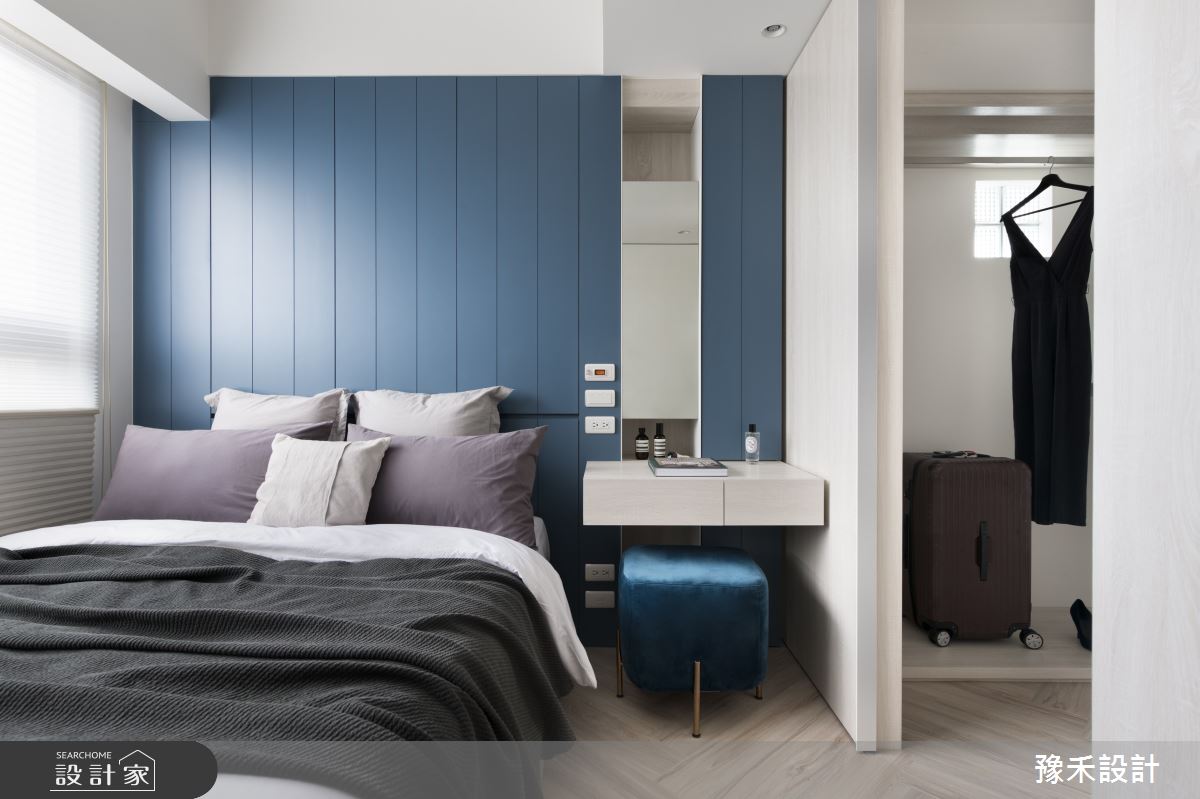 16坪新成屋(5年以下)＿現代風臥室更衣間案例圖片＿豫禾設計＿豫禾_悠悠藍冉之12