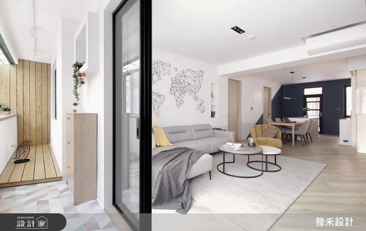 29坪老屋(41~50年)＿現代風玄關客廳案例圖片＿豫禾設計＿豫禾_蔚然之2