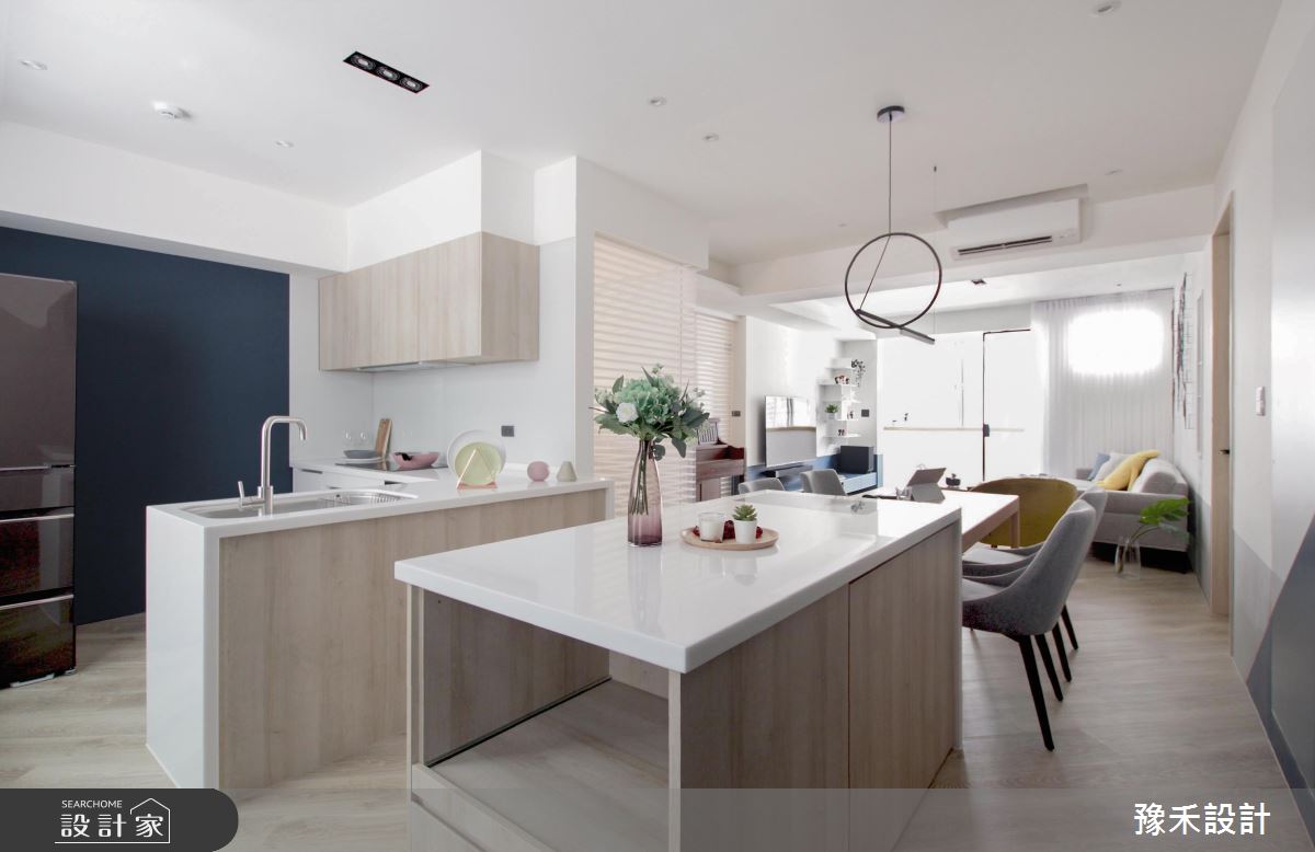 29坪老屋(41~50年)＿現代風餐廳廚房中島案例圖片＿豫禾設計＿豫禾_蔚然之11