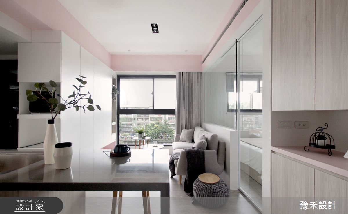 預售屋＿北歐風客廳餐廳案例圖片＿豫禾設計＿豫禾_PINK!CAKE!之3
