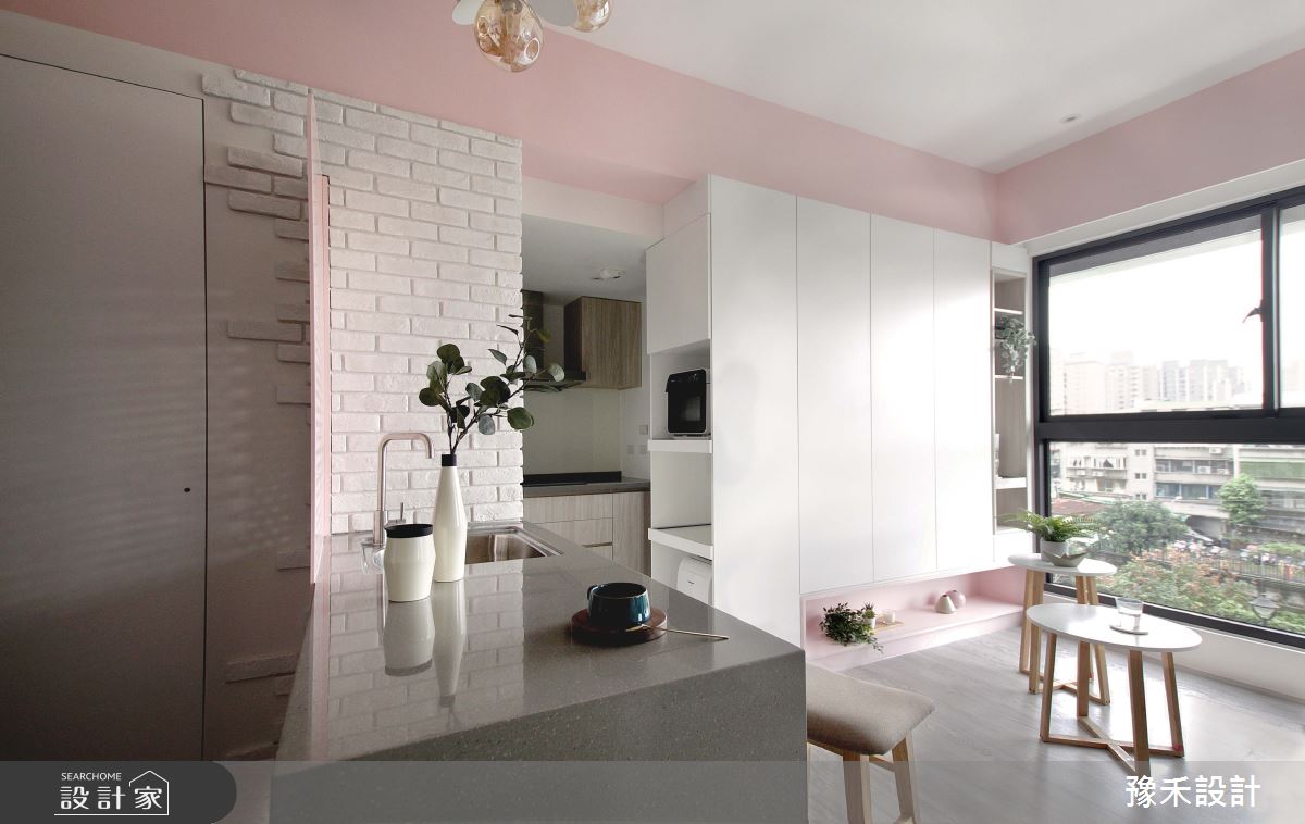 預售屋＿北歐風客廳餐廳案例圖片＿豫禾設計＿豫禾_PINK!CAKE!之4