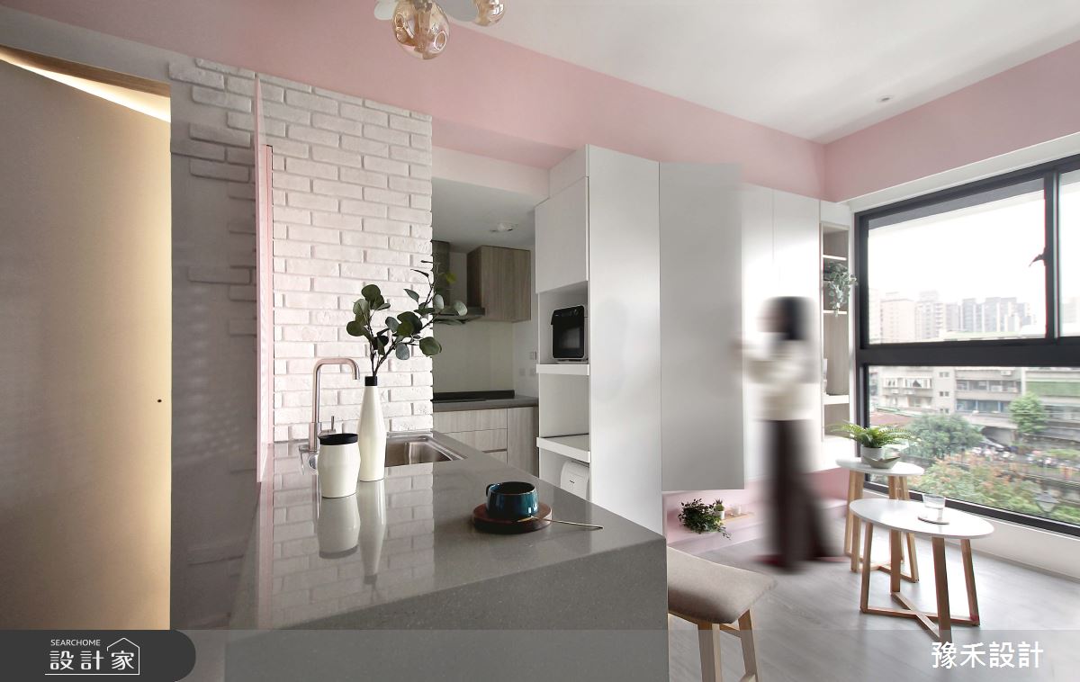 預售屋＿北歐風客廳餐廳案例圖片＿豫禾設計＿豫禾_PINK!CAKE!之10