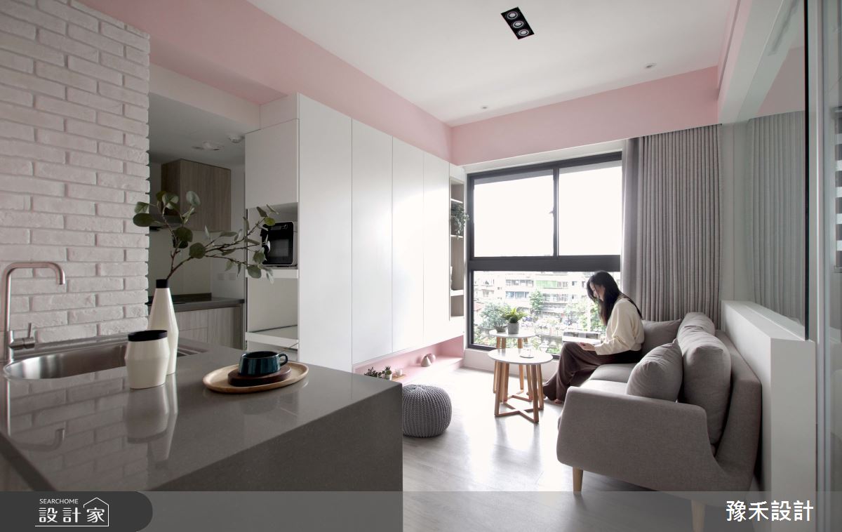 預售屋＿北歐風客廳餐廳案例圖片＿豫禾設計＿豫禾_PINK!CAKE!之5