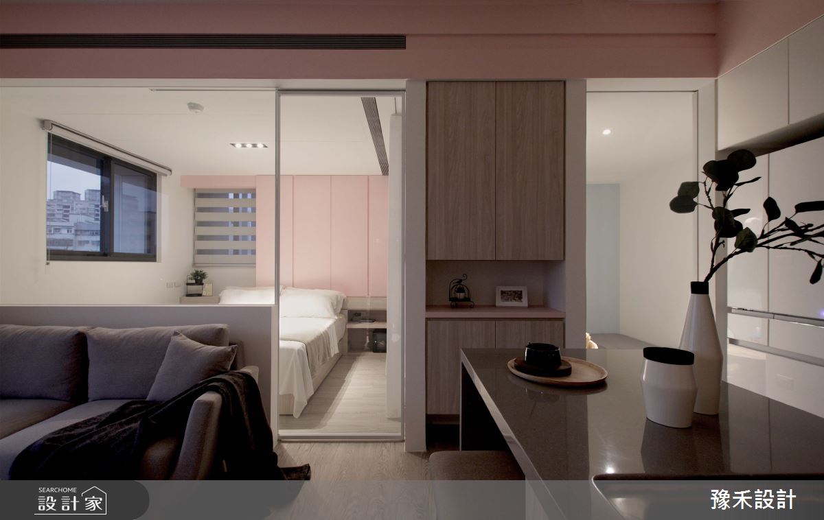 預售屋＿北歐風客廳餐廳吧檯案例圖片＿豫禾設計＿豫禾_PINK!CAKE!之13