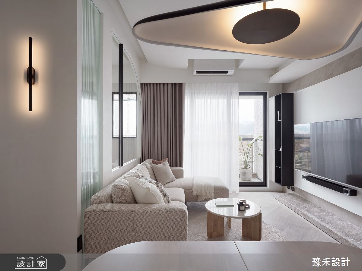 23坪新成屋(5年以下)＿侘寂風客廳餐廳案例圖片＿豫禾設計＿豫禾_婉婉之4