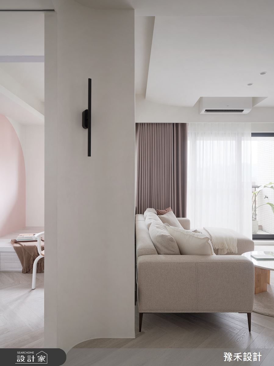 23坪新成屋(5年以下)＿侘寂風客廳案例圖片＿豫禾設計＿豫禾_婉婉之13