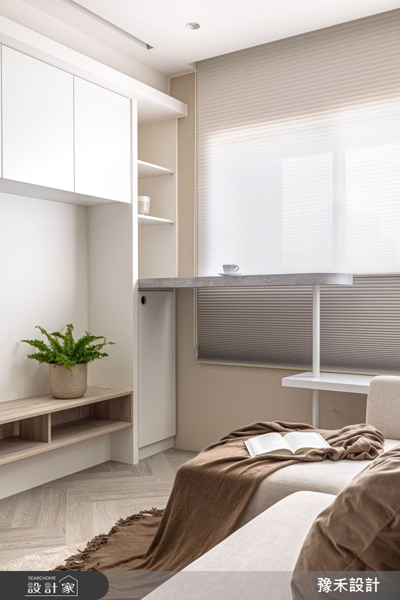 18坪新成屋(5年以下)＿侘寂風客廳案例圖片＿豫禾設計＿豫禾_微暮。揉稔侘寂之9