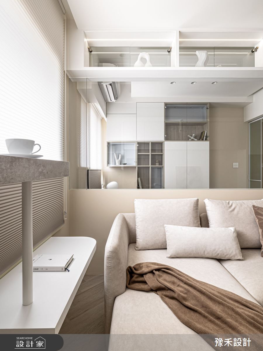 18坪新成屋(5年以下)＿侘寂風客廳案例圖片＿豫禾設計＿豫禾_微暮。揉稔侘寂之10