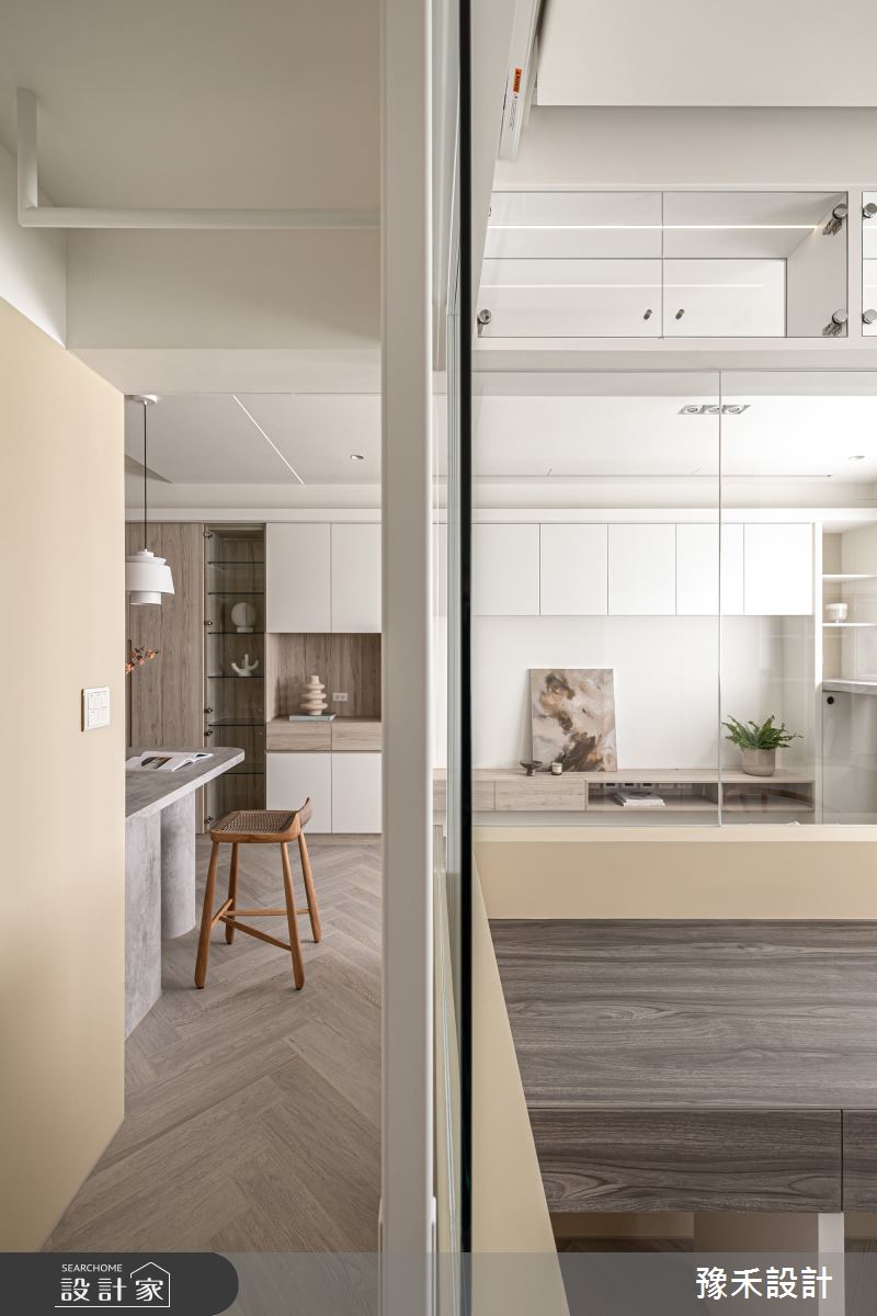 18坪新成屋(5年以下)＿侘寂風走廊案例圖片＿豫禾設計＿豫禾_微暮。揉稔侘寂之13