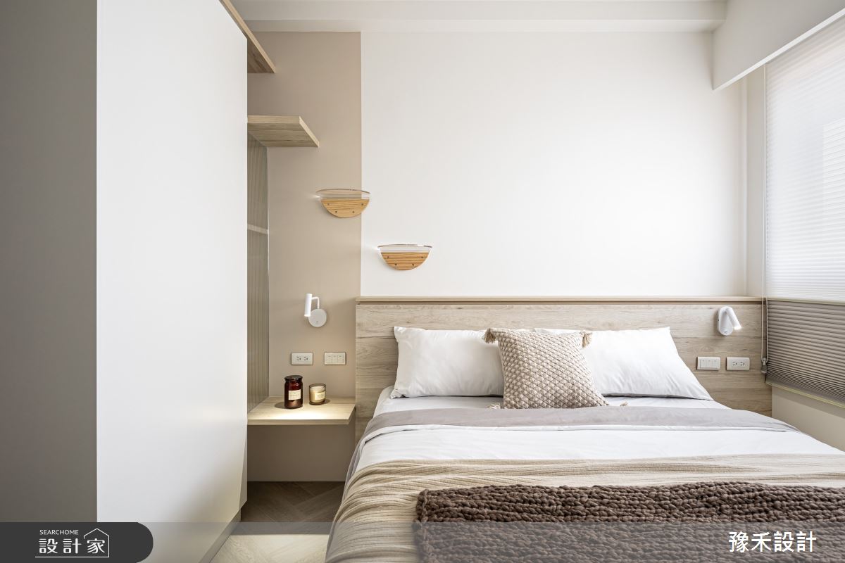 18坪新成屋(5年以下)＿侘寂風臥室案例圖片＿豫禾設計＿豫禾_微暮。揉稔侘寂之19