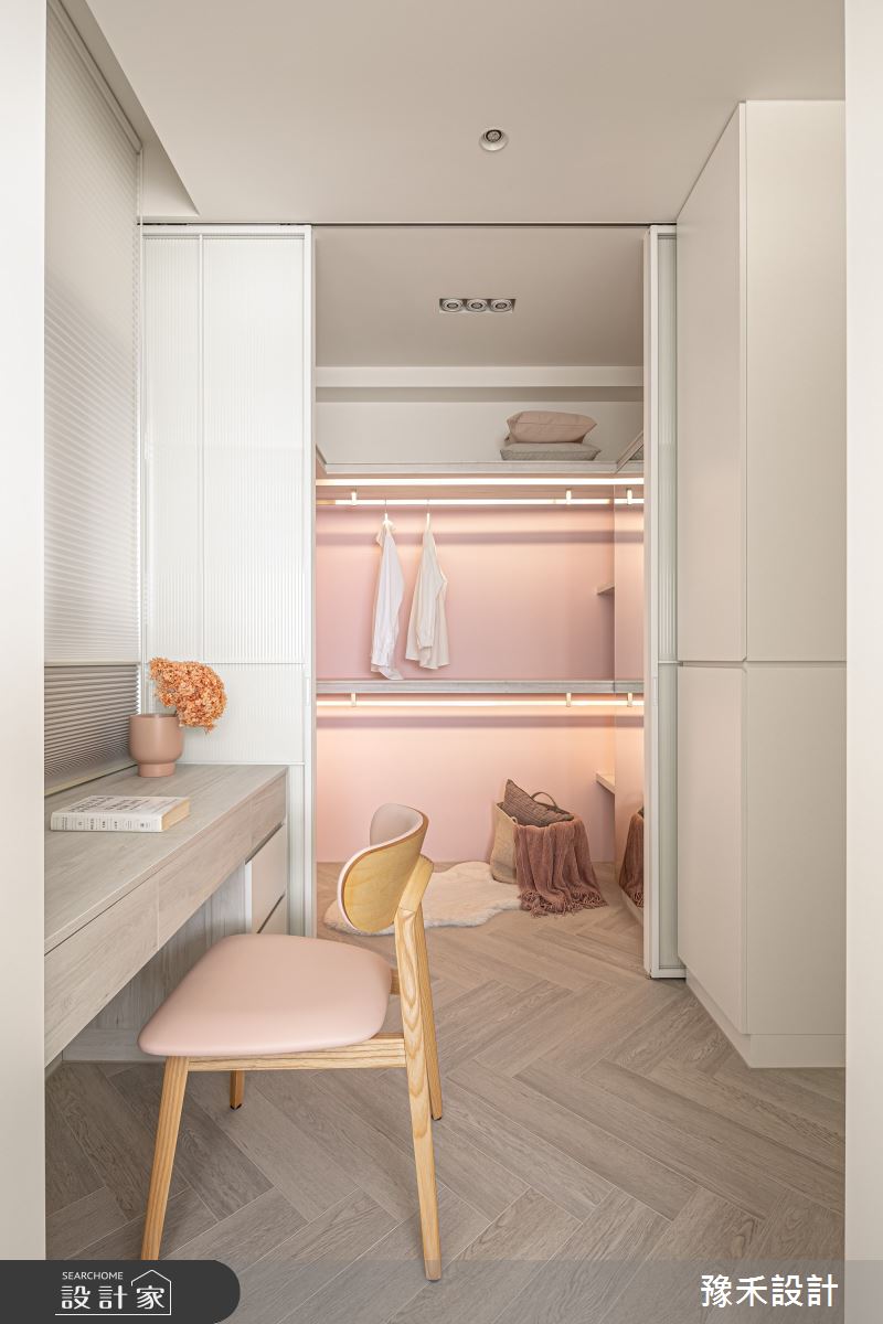 18坪新成屋(5年以下)＿侘寂風臥室更衣間案例圖片＿豫禾設計＿豫禾_微暮。揉稔侘寂之21