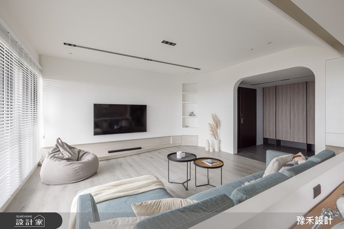 47坪新成屋(5年以下)＿現代風玄關客廳案例圖片＿豫禾設計＿豫禾_隅韻之3