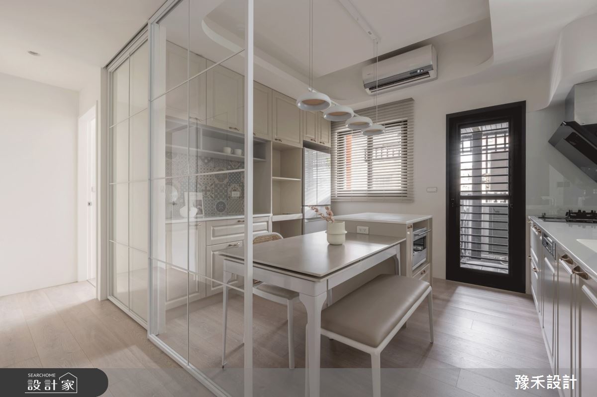 21坪預售屋＿南歐鄉村風餐廳廚房中島案例圖片＿豫禾設計＿豫禾_童話之21