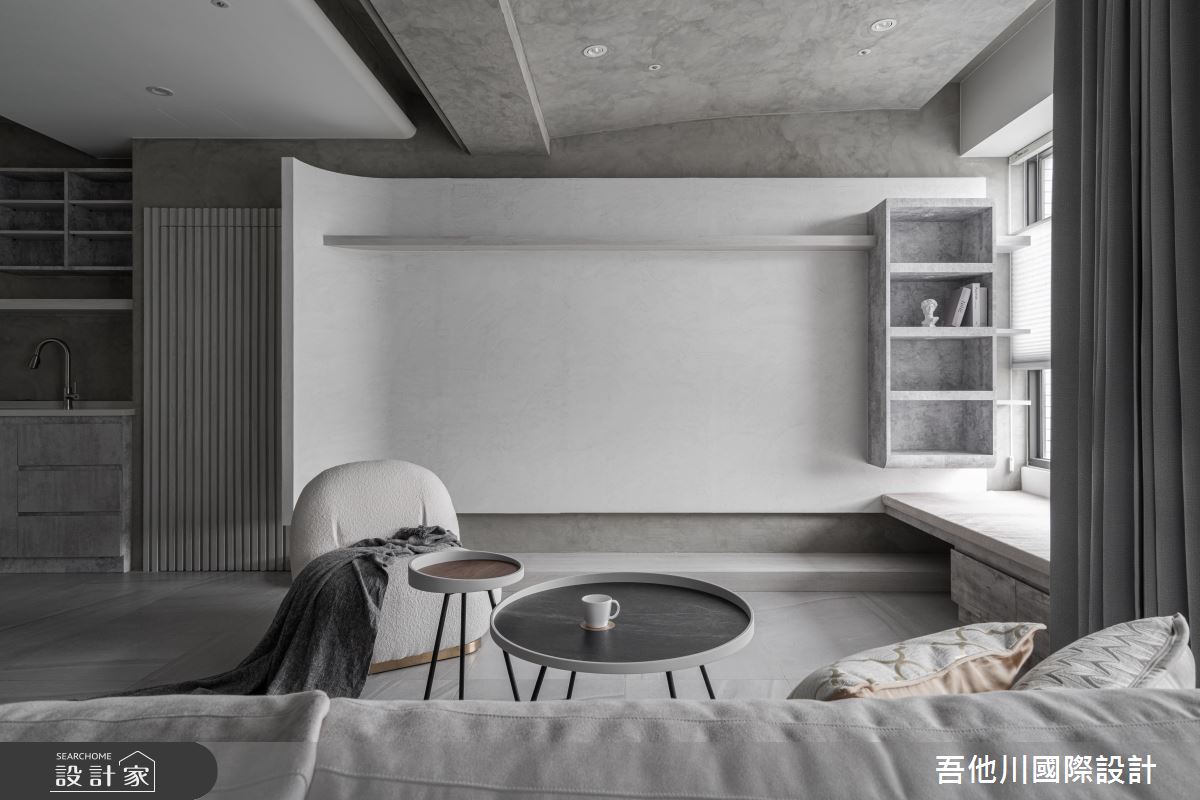 28坪新成屋(5年以下)＿混搭風客廳案例圖片＿吾他川室內設計＿吾他川_新生_新竹東區之9