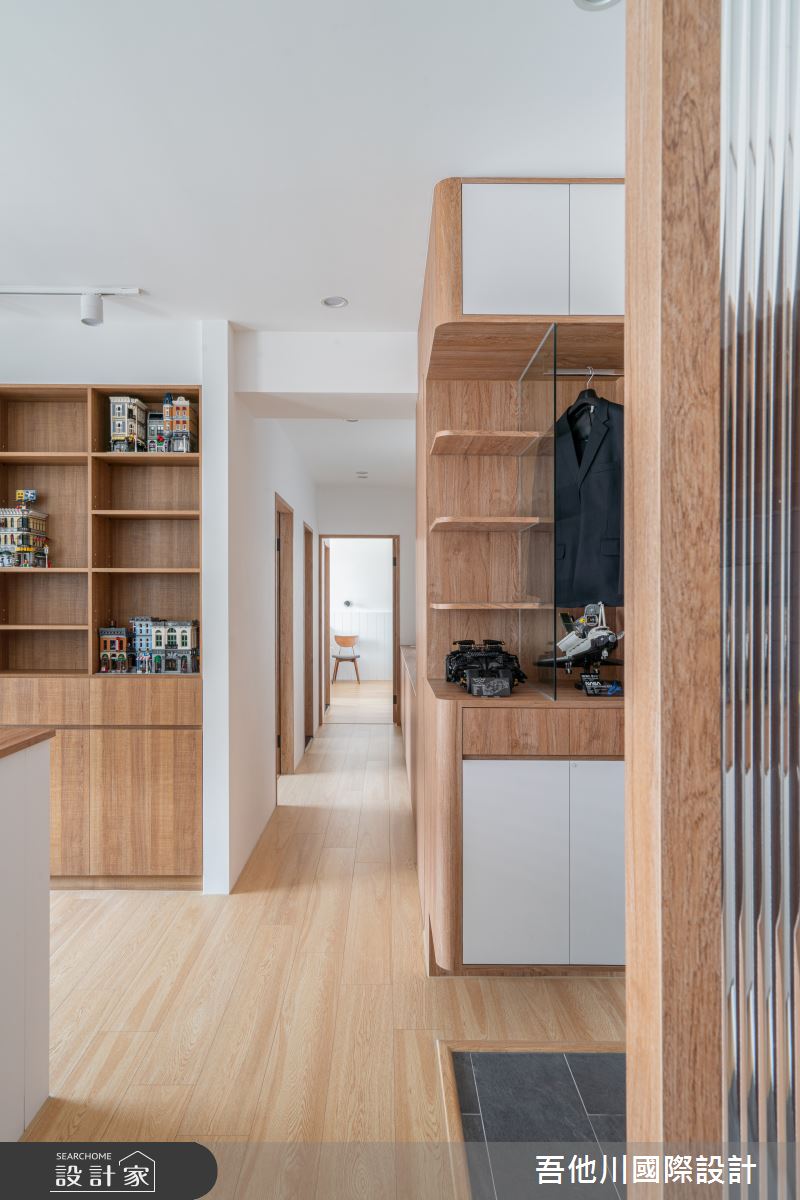 28坪新成屋(5年以下)＿混搭風走廊案例圖片＿吾他川室內設計＿吾他川_品木野宅_新竹東區之9
