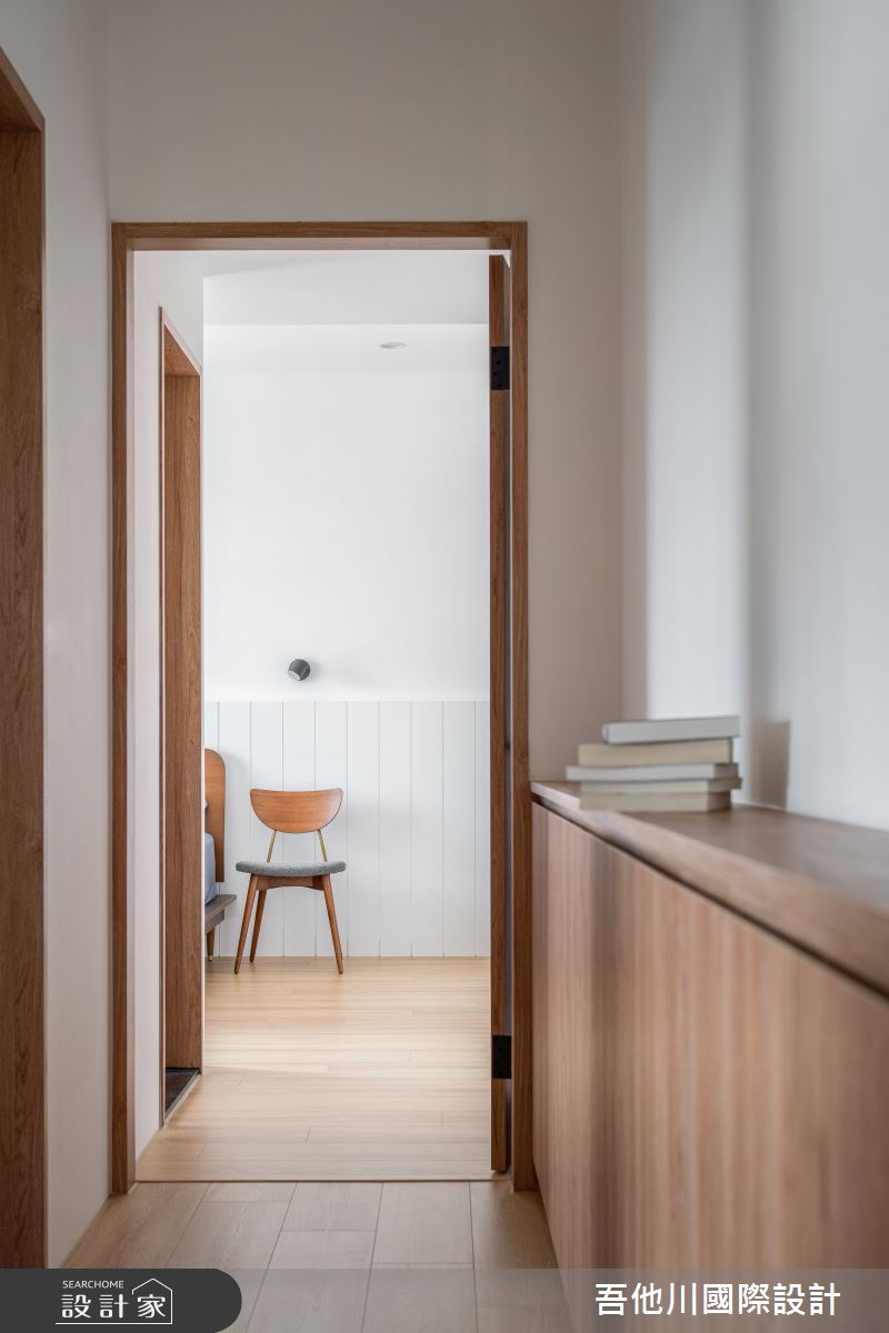 28坪新成屋(5年以下)＿混搭風走廊案例圖片＿吾他川室內設計＿吾他川_品木野宅_新竹東區之15