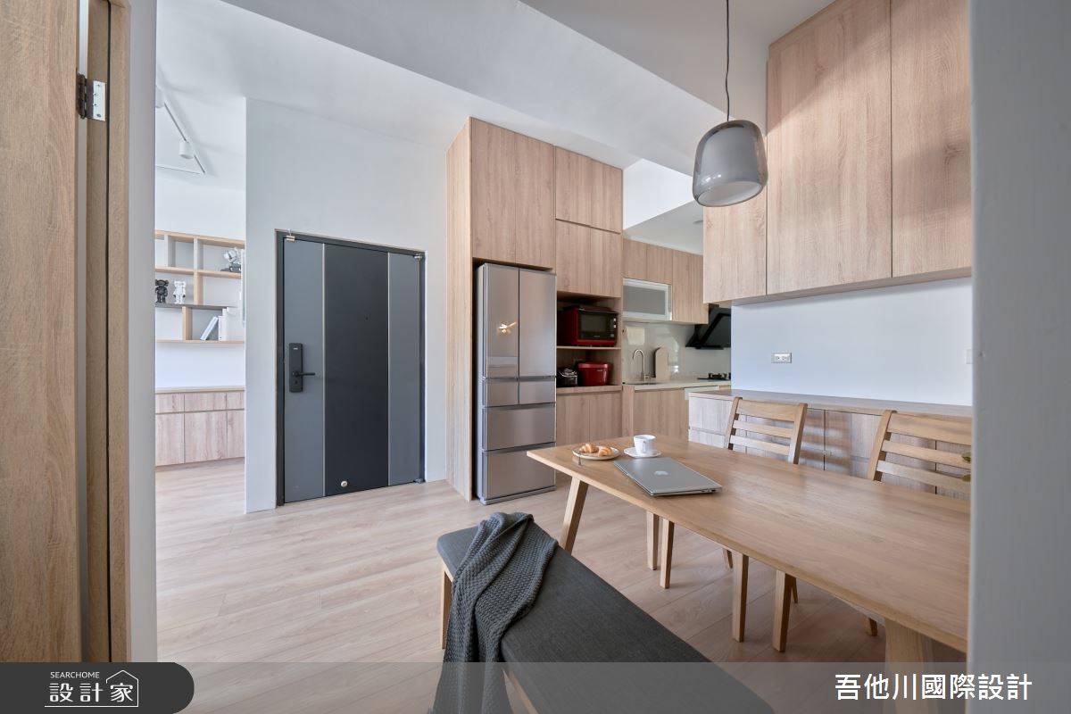 28坪中古屋(5~15年)＿日式風餐廳廚房案例圖片＿吾他川室內設計＿吾他川_萌芽_新竹東區之8