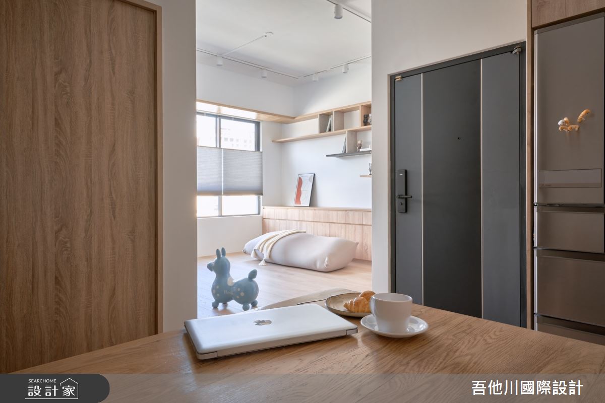 28坪中古屋(5~15年)＿日式風客廳餐廳案例圖片＿吾他川室內設計＿吾他川_萌芽_新竹東區之6