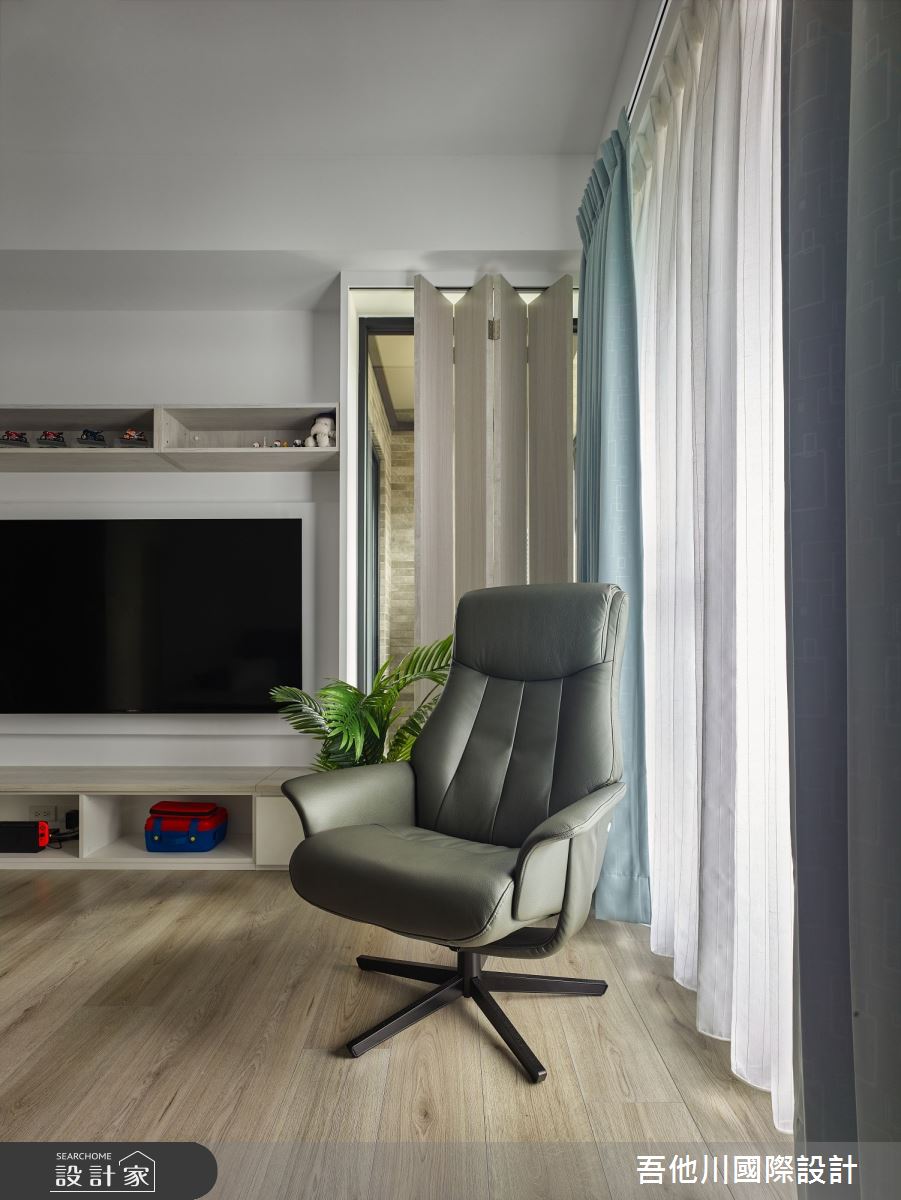 28坪新成屋(5年以下)＿混搭風客廳案例圖片＿吾他川室內設計＿吾他川_微妙關係_新竹東區之9