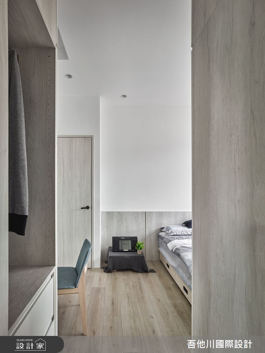 28坪新成屋(5年以下)＿混搭風臥室案例圖片＿吾他川室內設計＿吾他川_微妙關係_新竹東區之15