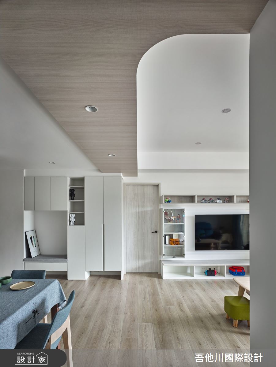 28坪新成屋(5年以下)＿混搭風走廊案例圖片＿吾他川室內設計＿吾他川_微妙關係_新竹東區之8