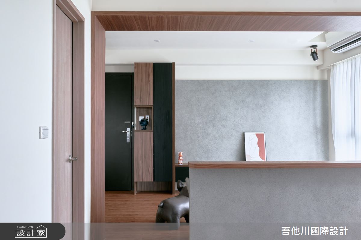 28坪新成屋(5年以下)＿現代風客廳案例圖片＿吾他川室內設計＿吾他川_克里羅奧_新竹香山之10