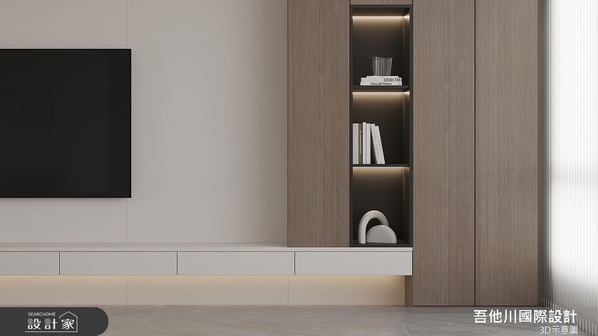 35坪新成屋(5年以下)＿簡約風客廳案例圖片＿吾他川室內設計＿吾他川_簡單宅_新竹東區之8