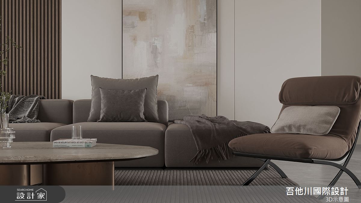 35坪新成屋(5年以下)＿簡約風客廳案例圖片＿吾他川室內設計＿吾他川_簡單宅_新竹東區之6