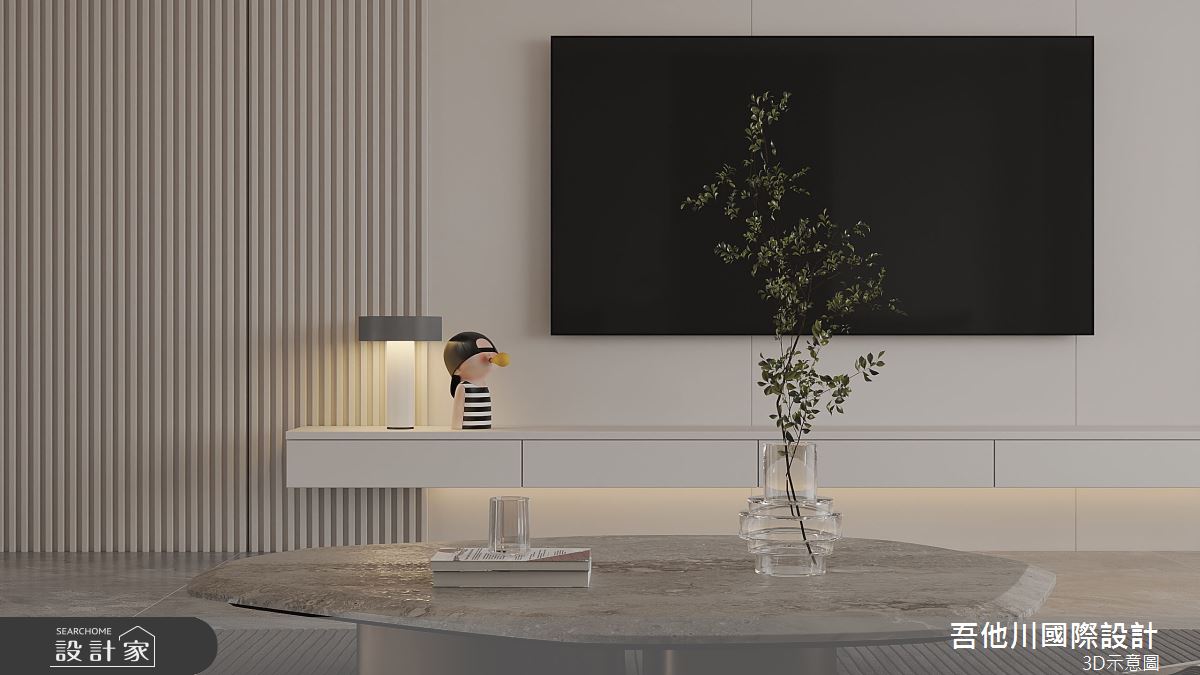 35坪新成屋(5年以下)＿簡約風客廳案例圖片＿吾他川室內設計＿吾他川_簡單宅_新竹東區之4