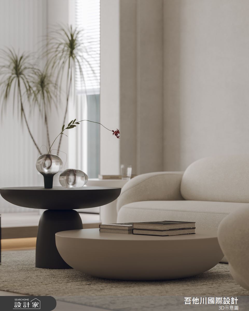 28坪新成屋(5年以下)＿簡約風客廳案例圖片＿吾他川室內設計＿吾他川_U宅_新竹東區之7