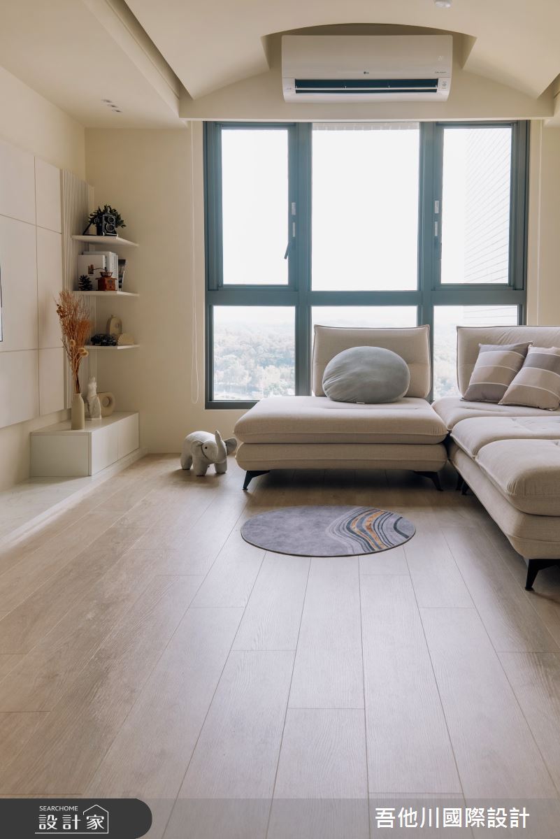 25坪新成屋(5年以下)＿北歐風客廳案例圖片＿吾他川室內設計＿吾他川_時序_新竹香山區之8