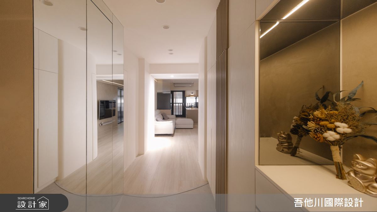 預售屋＿簡約風玄關案例圖片＿吾他川室內設計＿吾他川_拾光居所之2