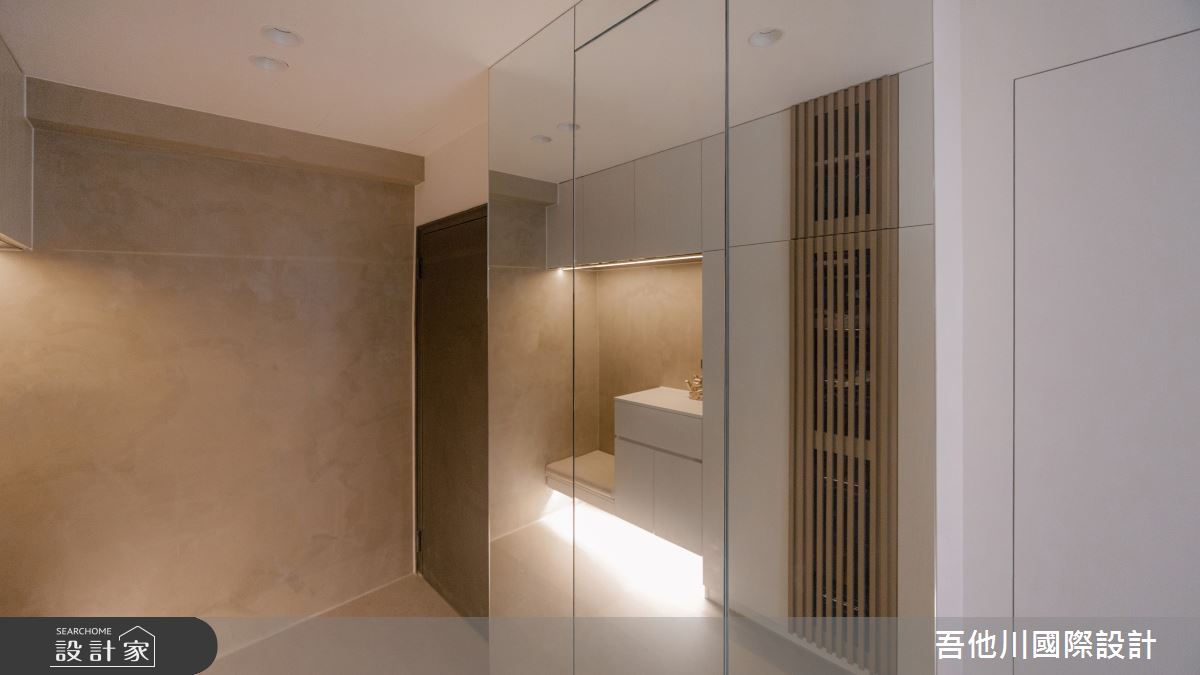 預售屋＿簡約風玄關案例圖片＿吾他川室內設計＿吾他川_拾光居所之4