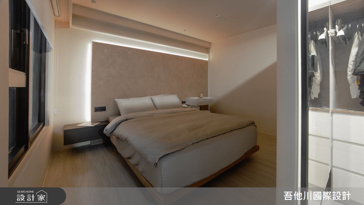 預售屋＿簡約風臥室案例圖片＿吾他川室內設計＿吾他川_拾光居所之16