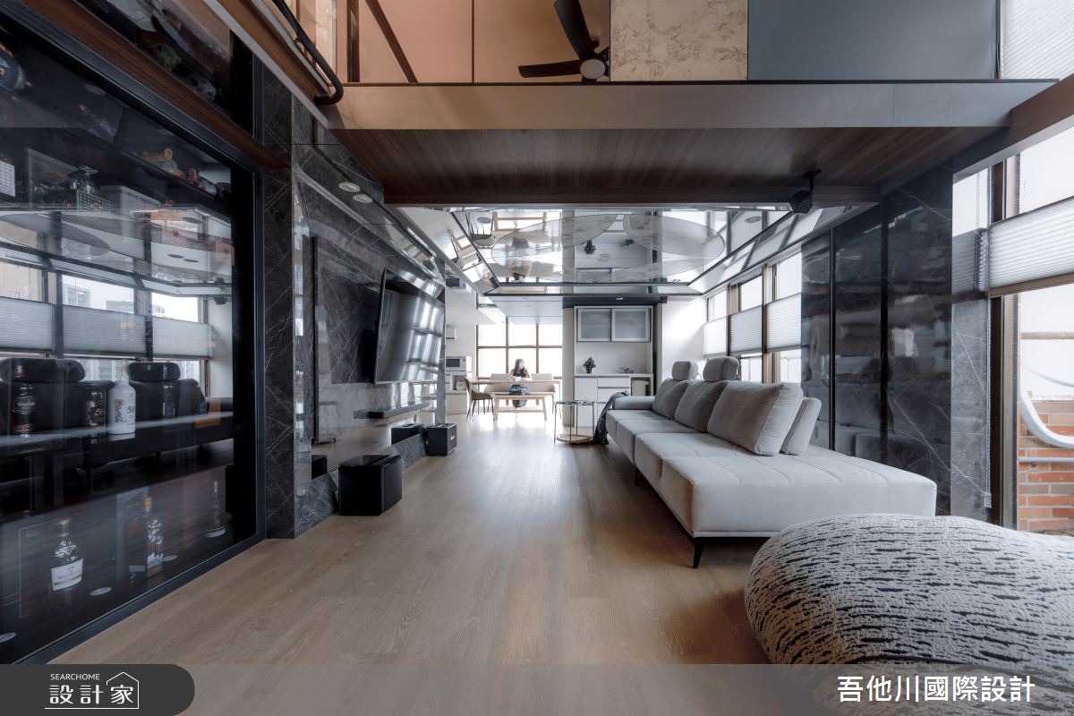 42坪老屋(16~30年)＿現代風客廳餐廳案例圖片＿吾他川室內設計＿吾他川_星芒耀影_新竹東區之7