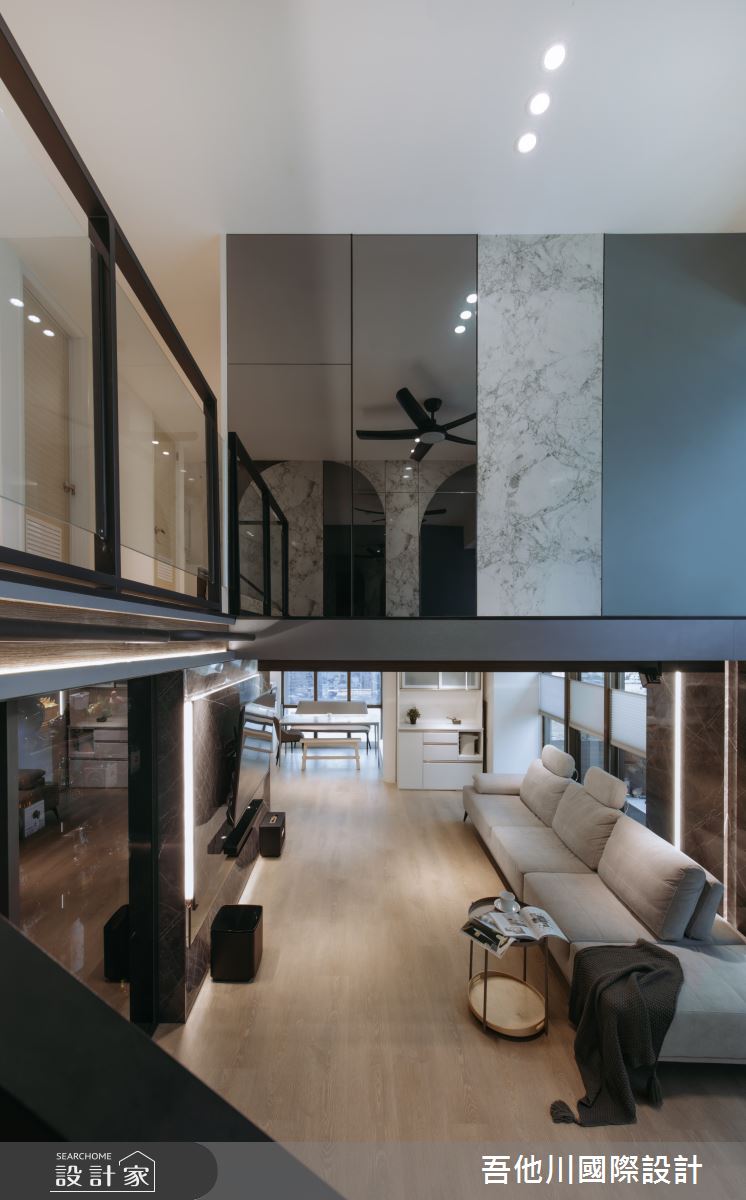42坪老屋(16~30年)＿現代風客廳餐廳案例圖片＿吾他川室內設計＿吾他川_星芒耀影_新竹東區之14