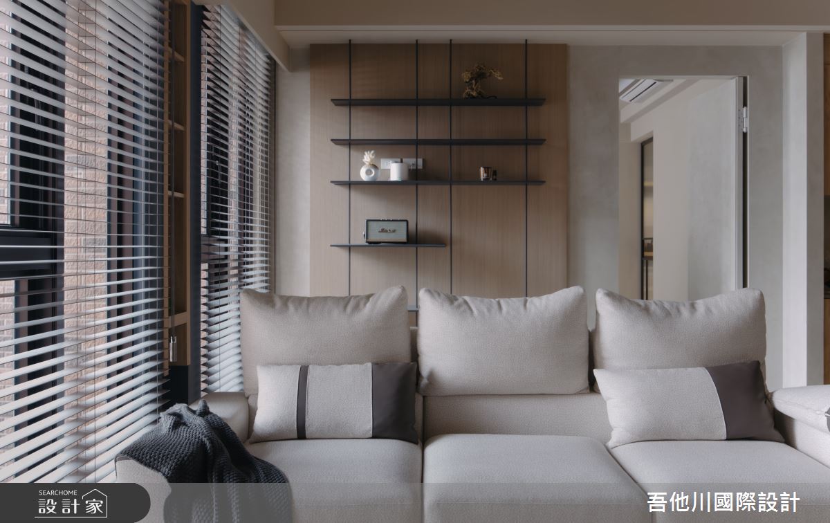 新成屋(5年以下)＿混搭風客廳案例圖片＿吾他川室內設計＿吾他川_微醺巴黎_新竹東區之11