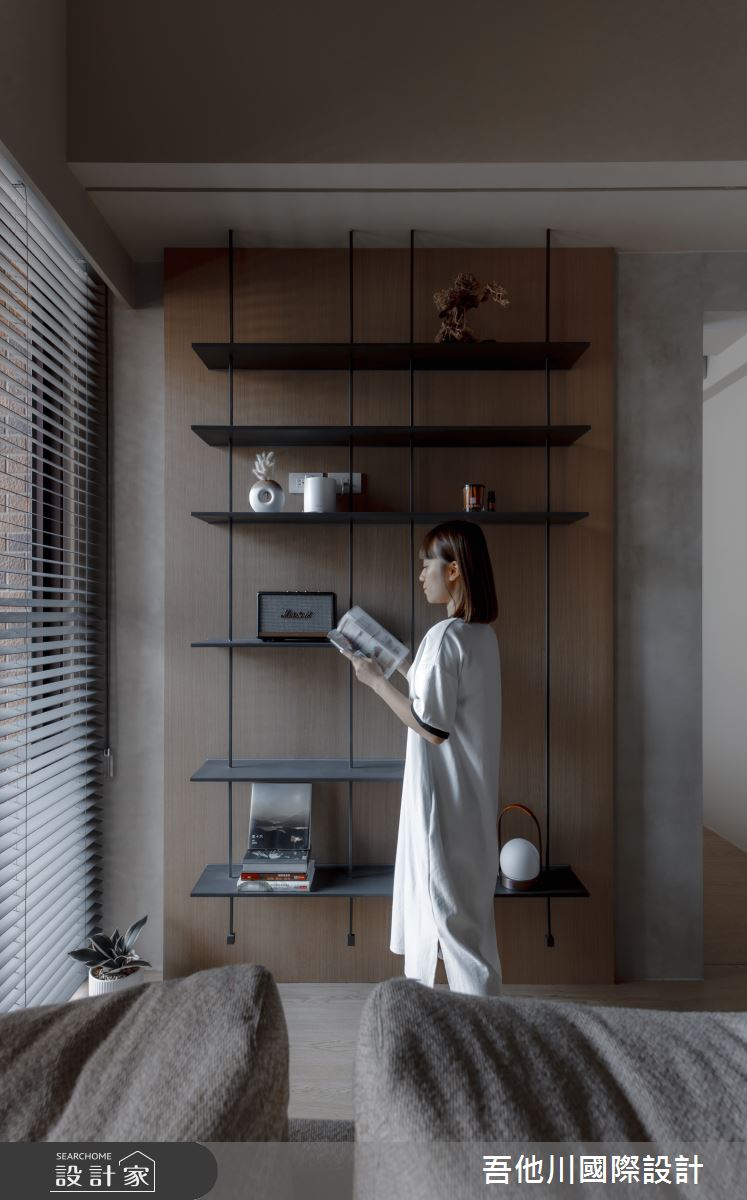 新成屋(5年以下)＿混搭風客廳案例圖片＿吾他川室內設計＿吾他川_微醺巴黎_新竹東區之14