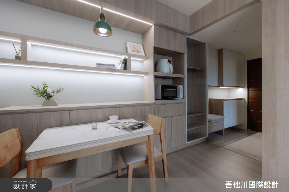 15坪預售屋＿北歐風玄關餐廳案例圖片＿吾他川室內設計＿吾他川_時光染懶之3