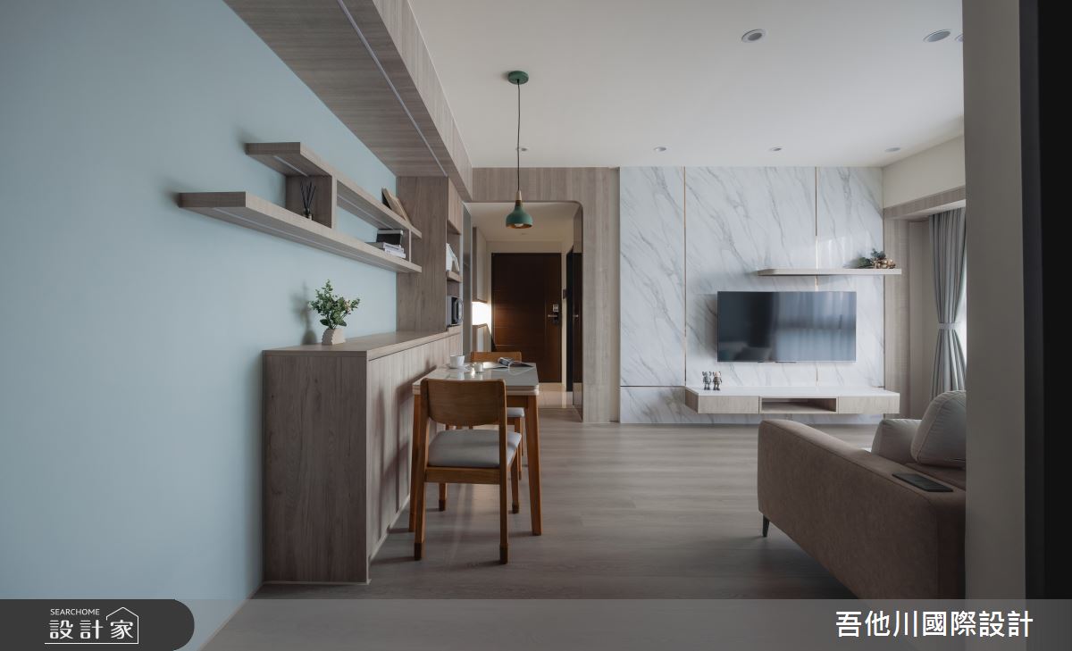15坪預售屋＿北歐風玄關客廳餐廳案例圖片＿吾他川室內設計＿吾他川_時光染懶之13