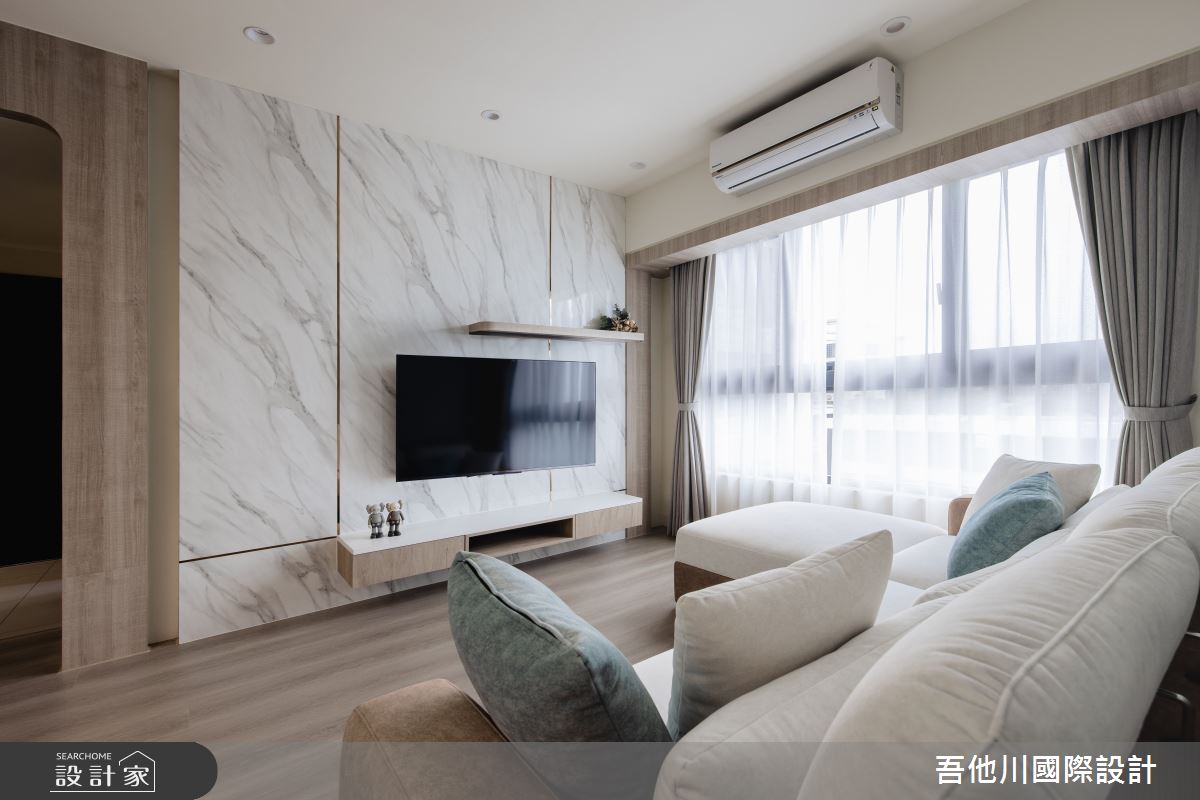 15坪預售屋＿北歐風客廳案例圖片＿吾他川室內設計＿吾他川_時光染懶之9