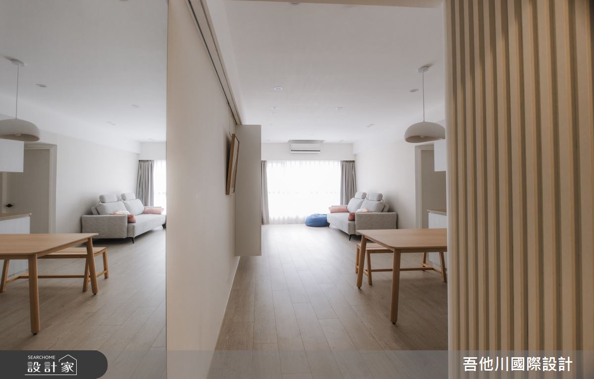 22坪中古屋(5~15年)＿北歐風玄關客廳餐廳案例圖片＿吾他川室內設計＿吾他川_日光森居之2