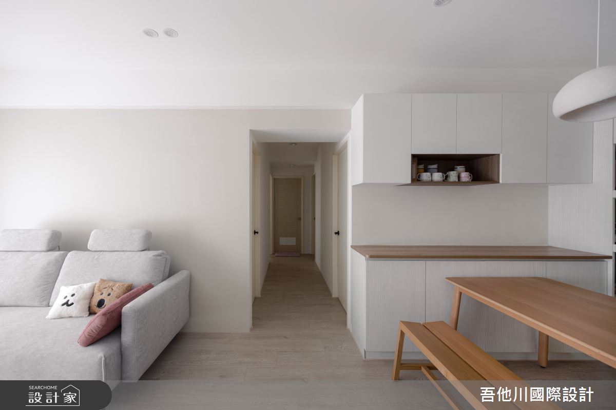22坪中古屋(5~15年)＿北歐風客廳餐廳走廊案例圖片＿吾他川室內設計＿吾他川_日光森居之16
